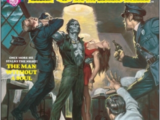 Tales of the Zombie #6 cover; painting by Earl Norem; Brother Voodoo versus the Black Talon, painted black and white magazine