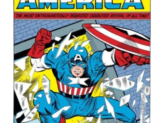 Tales of Suspense #59, pg. 1; pencils, Jack Kirby; inks, Chic Stone; splash page, Captain America, Stan Lee, Marvel Age, solo series