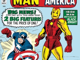 Tales of Suspense #59 cover; pencils, Jack Kirby; inks, Dick Ayers; Iron Man, Captain America, new series