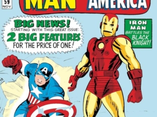 Tales of Suspense #59 cover; pencils, Jack Kirby; inks, Dick Ayers; Iron Man/Captain America, anthology, Stan Lee, Silver Age/Marvel Age Steve Rogers