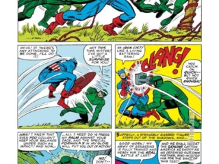 Tales of Suspense #60, pg. 2; pencils, Jack Kirby; inks, Chic Stone; Captain America, Baron Zemo