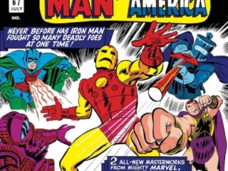 Tales of Suspense #67 cover; pencils, Jack Kirby; inks, uncredited; Captain America, World War II