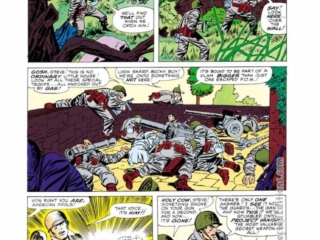 Tales of Suspense #68, pg. 6; pencils, Jack Kirby; inks, Frank Giacoia; Captain America, Steve Rogers