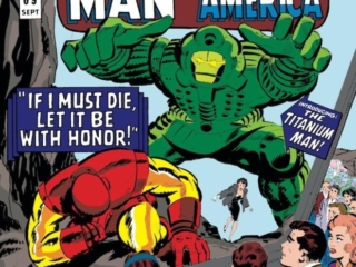 Tales of Suspense #69 cover; pencils, Jack Kirby; inks, Don Heck (Iron Man), Mike Esposito (Cap); Midnight in Greymoor Castle, Captain America, Bucky Barnes