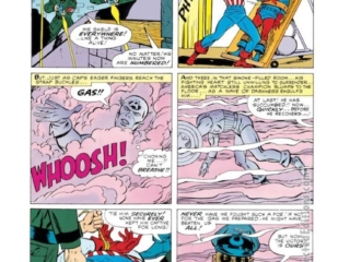 Tales of Suspense #70, pg. 8; layouts, Jack Kirby; pencils and inks, George Tuska; Steve Rogers, Captain America