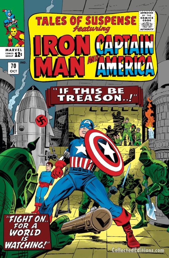 Tales of Suspense #70 cover; pencils, Jack Kirby; inks, Mike Esposito; Iron Man, If This Be Treason