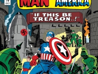 Tales of Suspense #70 cover; pencils, Jack Kirby; inks, Mike Esposito; If This Be Treason, Captain America, Nazi rocket,