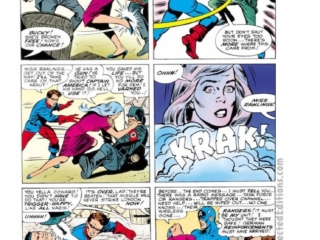 Tales of Suspense #71, pg. 6; layouts, Jack Kirby; pencils, George Tuska; inks, Joe Sinnott; Captain America, Nazis, Celia Rawlings