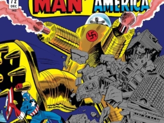 Tales of Suspense #72 cover; pencils, Jack Kirby; inks, Mike Esposito; Captain America, The Sleeper Shall Awake, Red Skull, Nazis, Germany, World War II