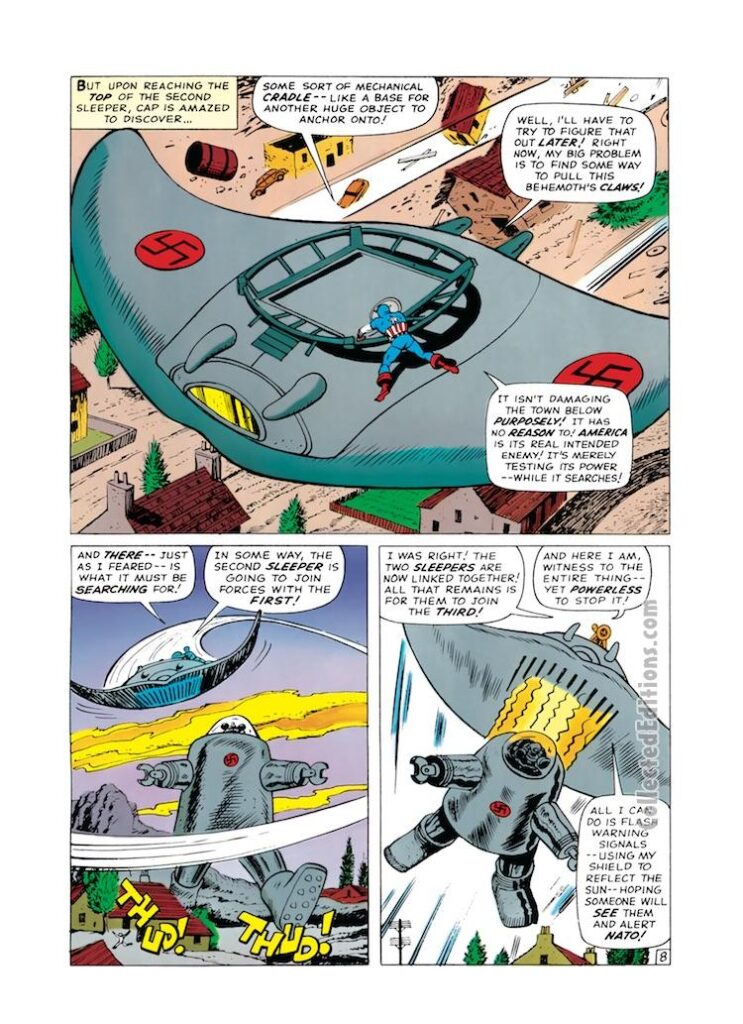 Tales of Suspense #73, pg. 8; layouts, Jack Kirby; pencils and inks, George Tuska; Captain America, The Sleeper