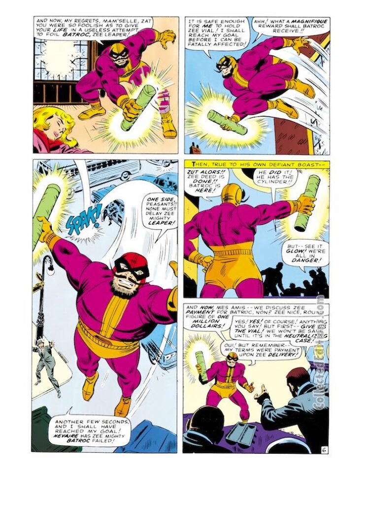 Tales of Suspense #76, pg. 6; pencils and inks, John Romita Sr.; Batroc the Leaper, first appearance, Captain America