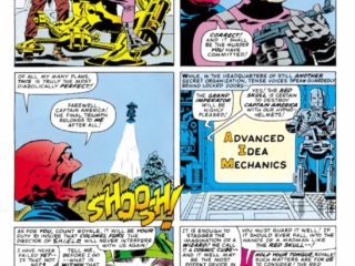 Tales of Suspense #79, pg. 8; pencils, Jack Kirby; inks, Frank Giacoia; Red Skull, A.I.M. Advanced Idea Mechanics, Stan Lee, Captain America, Cosmic Cube, Hypno-Helmet