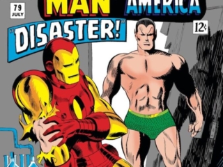 Tales of Suspense #79 cover; pencils, Gene Colan; inks, Jack Abel; Iron Man, Sub-Mariner, Disaster