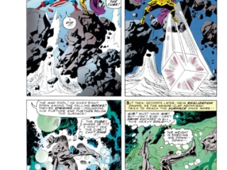 Tales of Suspense #81, pg. 9; pencils, Jack Kirby; inks, Frank Giacoia; Red Skull, Cosmic Cube, Captain America