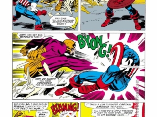 Tales of Suspense #85, pg. 6; pencils, Jack Kirby; inks, Frank Giacoia; Captain America, Batroc the Leaper