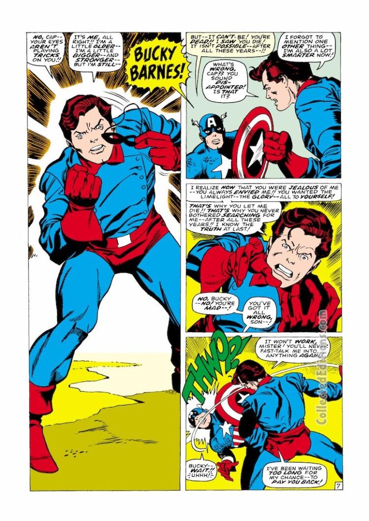 Tales of Suspense #89, pg. 7; pencils and inks, Gil Kane; Bucky Barnes; Captain America