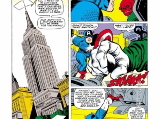 Tales of Suspense #90, pg. 7; pencils, Gil Kane; inks, Joe Sinnott; Captain America, Red Skull