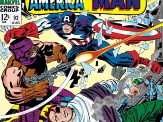 Tales of Suspense #92 cover; pencils, Jack Kirby; inks, Frank Giacoia; Captain America, Nick Fury Died