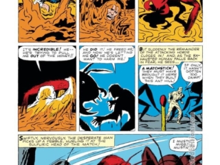 Tales to Astonish #27, pg. 5; pencils, Jack Kirby; inks, Dick Ayers; origin, first appearance, Hank Pym, Ant-Man