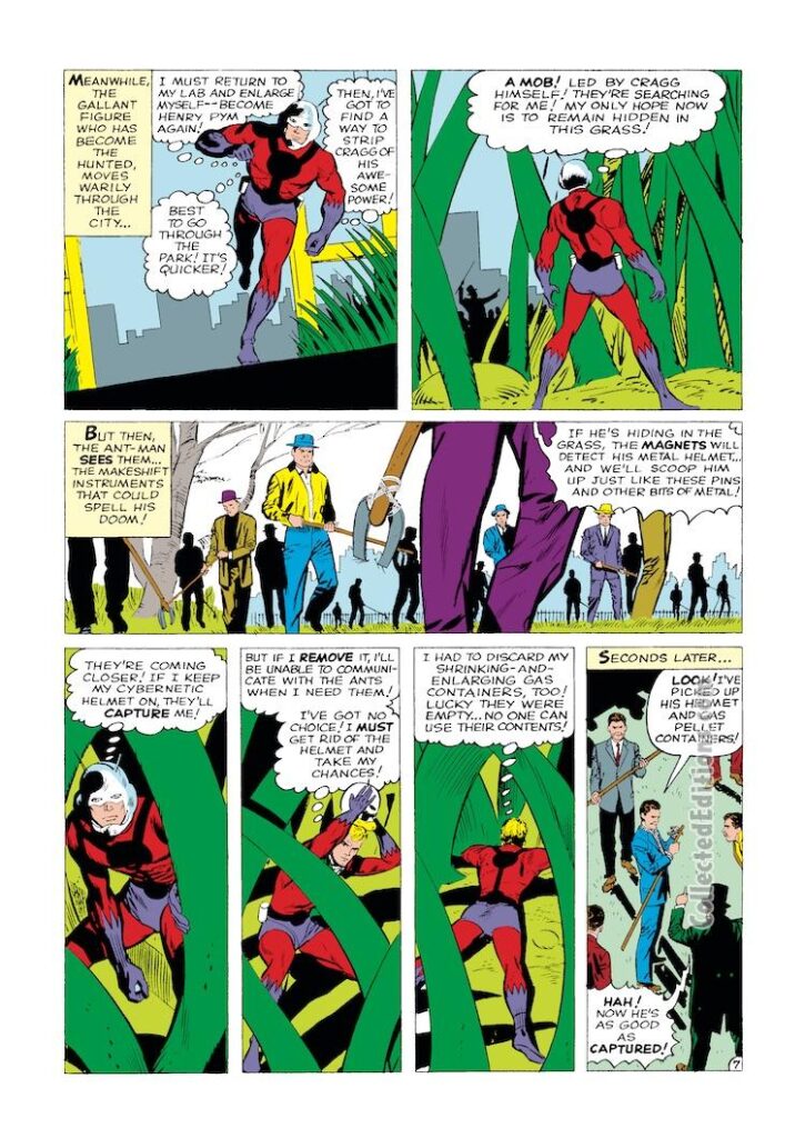 Tales to Astonish #42, pg. 7; pencils and inks, Don Heck; Ant-Man/Giant-Man/Hank Pym, Wonderful Wasp, Janet Van Dyne