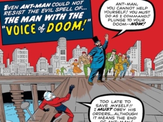 Tales to Astonish #42 cover; pencils, Jack Kirby; inks, Sol Brodsky; The Voice of Doom, Ant-Man, Hank Pym