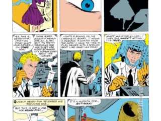 Tales to Astonish #44, pg. 8; pencils, Jack Kirby; inks, Don Heck; Ant-Man/Giant-Man/Hank Pym, Wonderful Wasp, Janet Van Dyne