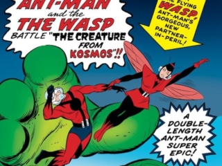 Tales to Astonish #44 cover; pencils, Jack Kirby; inks, Don Heck; Ant-Man and the Wasp, The Creature From Kosmos, Hank Pym, Janet Van Dyne