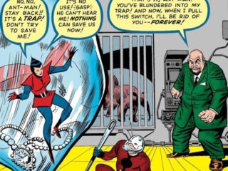 Tales to Astonish #44 cover; pencils, Jack Kirby; inks, Don Heck; Ant-Man, the Wasp, Egghead