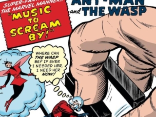 Tales to Astonish #46 cover; pencils, Jack Kirby; inks, Dick Ayers; Music to Scream By, Trago, Ant-Man/Giant-Man/Hank Pym, Wonderful Wasp, Janet Van Dyne