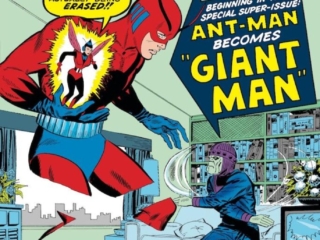 Tales to Astonish #49 cover; pencils and inks, Don Heck; The Living Eraser, Ant-Man/Giant-Man/Hank Pym, Wonderful Wasp, Janet Van Dyne, first appearance