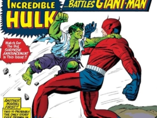 Tales to Astonish #60 cover; pencils, Jack Kirby; inks, Sol Brodsky; Ant-Man/Giant-Man/Hank Pym, Wonderful Wasp, Janet Van Dyne; Incredible Hulk crossover; Let's Learn about Jan and Hank