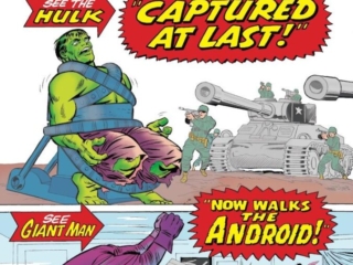 Tales to Astonish #61 cover; pencils, Jack Kirby; inks, Chic Stone; Ant-Man/Giant-Man/Hank Pym, Wonderful Wasp, Janet Van Dyne; Now Walks the Android