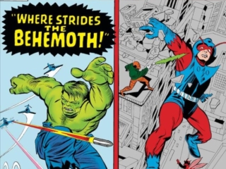 Tales to Astonish #67 cover; pencils, Jack Kirby; inks, Chic Stone; alterations, uncredited; Ant-Man/Giant-Man/Hank Pym, Wonderful Wasp, Janet Van Dyne; The Hidden Man and his rays of doom