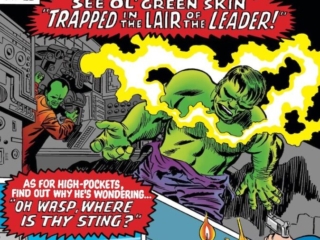 Tales to Astonish #69 cover; pencils, Jack Kirby; inks, Frank Giacoia; Ant-Man/Giant-Man/Hank Pym, Wonderful Wasp, Janet Van Dyne; Oh Wasp Where Is Thy Sting, High-Pockets
