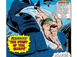 Tales to Astonish #70, pg. 1; pencils, Gene Colan; inks, Vince Colletta; Prince Namor the Sub-Mariner, Stan Lee, Adam Austin, The Start of the Quest