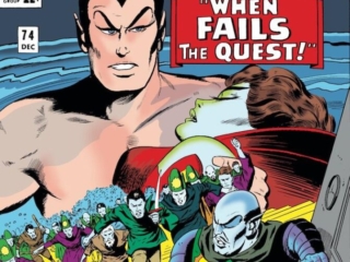 Tales to Astonish #74 cover; pencils, Gene Colan; inks, Vince Colletta; inset, Bob Powell and Mike Esposito; Sub-Mariner, When Fails the Quest, Warlord Krang, Lady Dorma