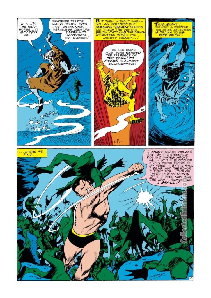 Tales to Astonish #74, pg. 10; pencils, Gene Colan; inks, Vince Colletta; Faceless Ones, Vizier Vashti, Prince Namor, the Sub-Mariner