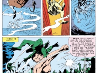 Tales to Astonish #74, pg. 10; pencils, Gene Colan; inks, Vince Colletta; Sub-Mariner, Vashti, Faceless Ones, Stan Lee, The Quest