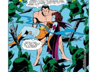 Tales to Astonish #75, pg. 1; pencils, Gene Colan; inks, Vince Colletta; The End of the Quest, Faceless Ones, Lady Dorma, Prince Namor, Sub-Mariner