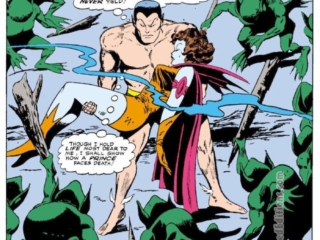 Tales to Astonish #75, pg. 1; pencils, Gene Colan; inks, Vince Colletta; Sub-Mariner, The End of the Quest, the Faceless Ones, Lady Dorma, Stan Lee