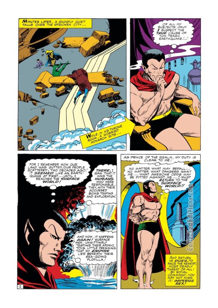 Tales to Astonish #76, pg. 12; pencils, Gene Colan; inks, Vince Colletta; Prince Namor, the Sub-Mariner, Stan Lee