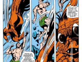 Tales to Astonish #80, pg. 2; pencils, Gene Colan; inks, Dick Ayers; Sub-Mariner vs. The Behemoth, Lady Dorma