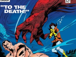 Tales to Astonish #80 cover; pencils, Gene Colan; inks, Bill Everett; The Behemoth, To the Death, Lady Dorma, Sub-Mariner, Namor