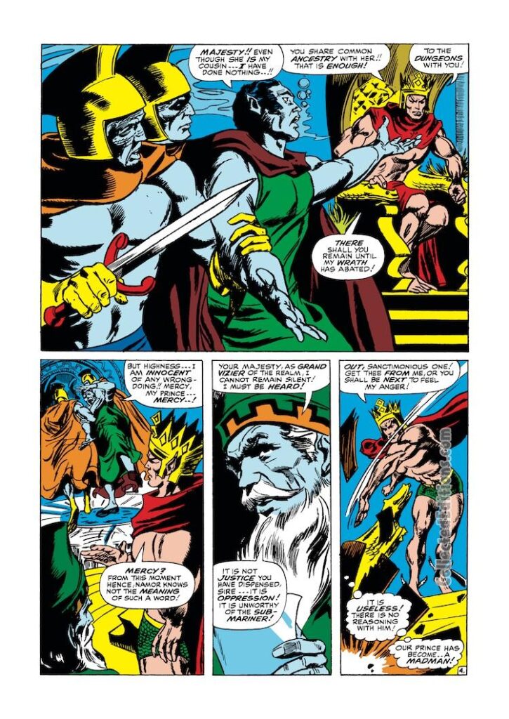 Tales to Astonish #81, pg. 4; pencils, Gene Colan; inks, Dick Ayers; Vashti, Namor, the Sub-Mariner