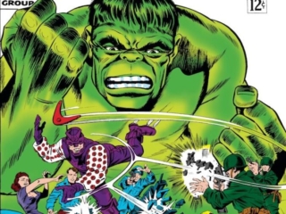 Tales to Astonish #81 cover; pencils, Jack Kirby; inks, Bill Everett; Marvel, Incredible Hulk