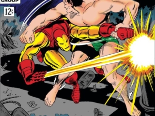 Tales to Astonish #82 cover; pencils, Gene Colan; inks, Dick Ayers; Marvel, Sub-Mariner vs. Iron Man