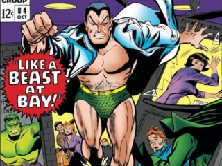 Tales to Astonish #84 cover; pencils, Gene Colan; inks, Dick Ayers; Like a Beast at Bay, Sub-Mariner, Incredible Hulk