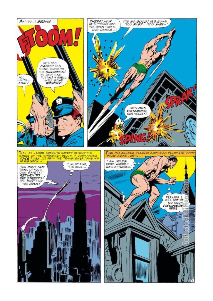 Tales to Astonish #84, pg. 4; pencils, Gene Colan; inks, Dick Ayers; Sub-Mariner, New york City