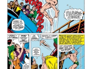 Tales to Astonish #85, pg. 7; pencils, Gene Colan; inks, Bill Everett; Prince Namor, Sub-Mariner, rollercoaster