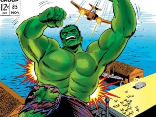 Tales to Astonish #85 cover; pencils and inks, Bill Everett; Marvel, The Missile and the Monster, Hulk